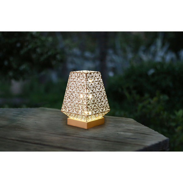 Alpine 10'' Battery Powered Integrated LED Outdoor Table Lamp